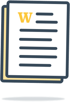 This is a word doc icon. Word is currently the most popular MLA formatting tool according to google trends.